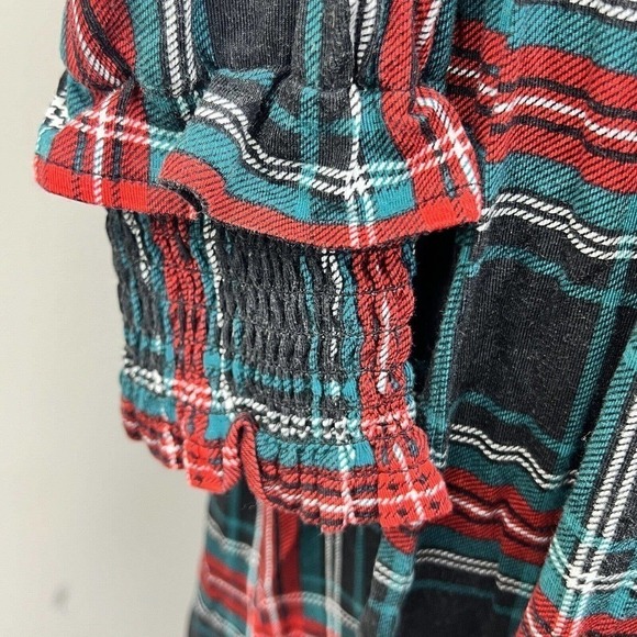 Draper James Kitty Dress Size S Georgia Plaid Belle Meade Black NWT - Picture 7 of 14